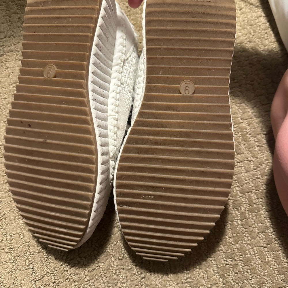 Universal Thread Cream Woven Platform Sneakers - image 2